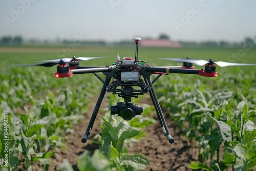 Drone Monitoring Crops and Smart Digital Farming in Agricultural Field