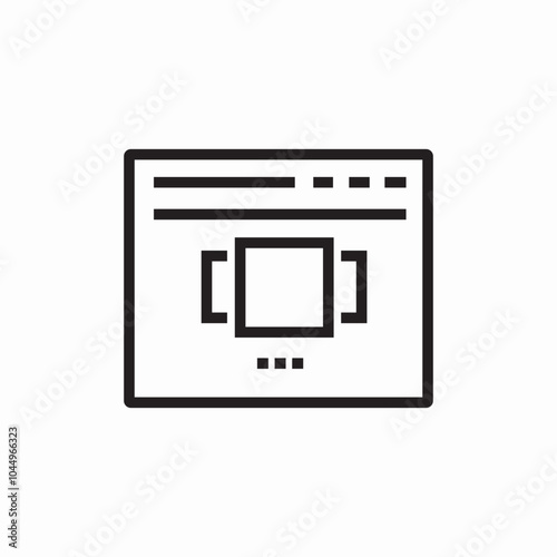 website slideshow page icon sign vector