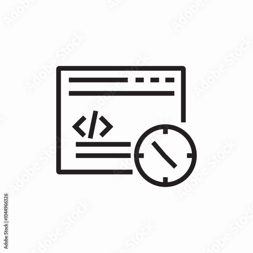 website speed performance icon sign vector