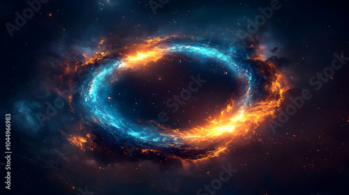 Cosmic Fire and Ice Abstrac...