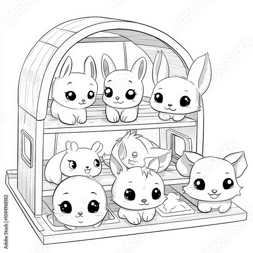 A cute animal shelter with ...