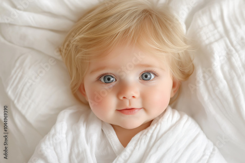 Adorable Caucasian Newborn ...