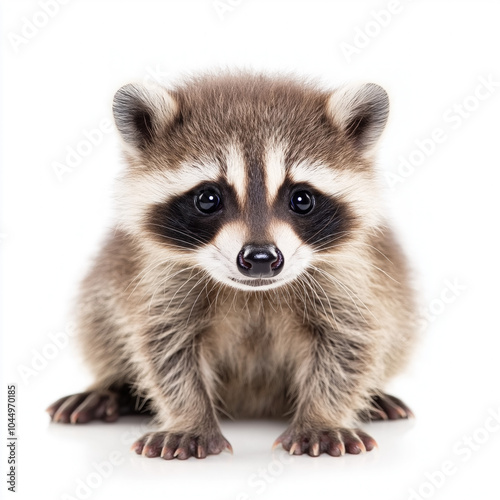 Baby Raccoon Isolated