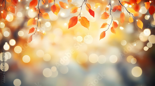 Autumn Leaves Background wi...