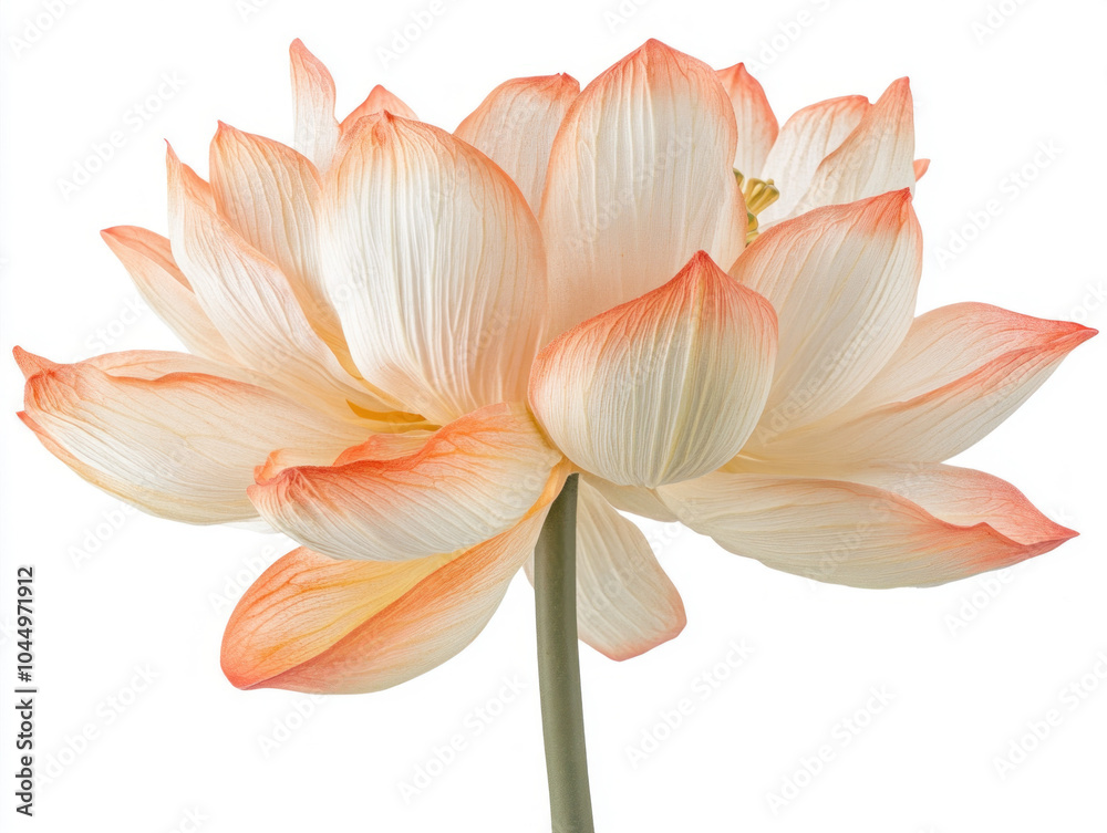 Lotus Flower On White Background Lotus Flower On White Background