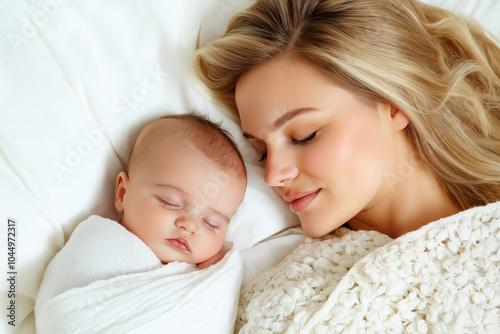 Mother Plays With Her Newbo...