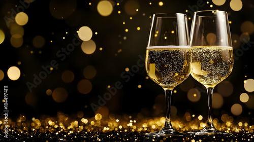 Two Glasses of Champagne wi...