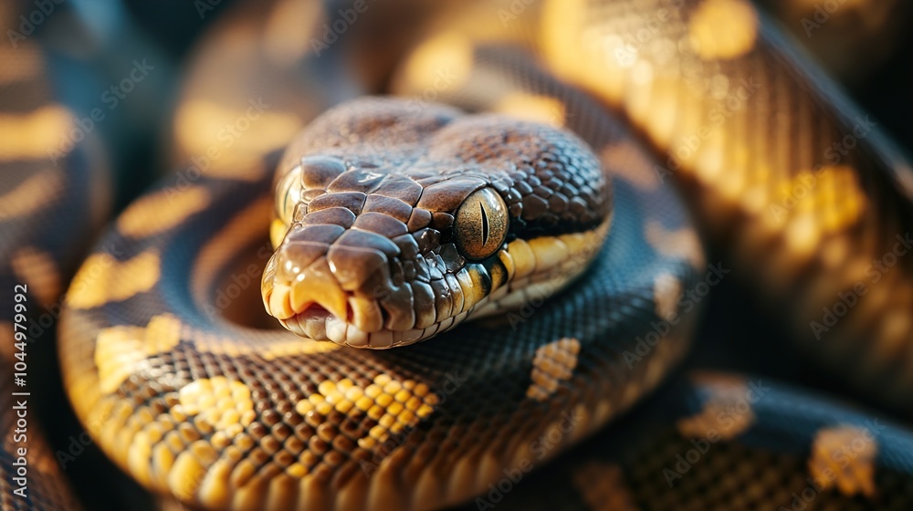 Close-Up of a Snake's Eye - Reptile Wildlife Photography Close-Up of a Snake's Eye - Reptile Wildlife Photography