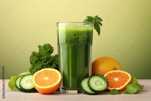 Juice fruit vegetable smoothie.