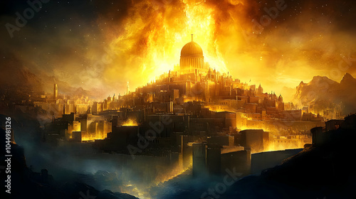 Golden City Illustration