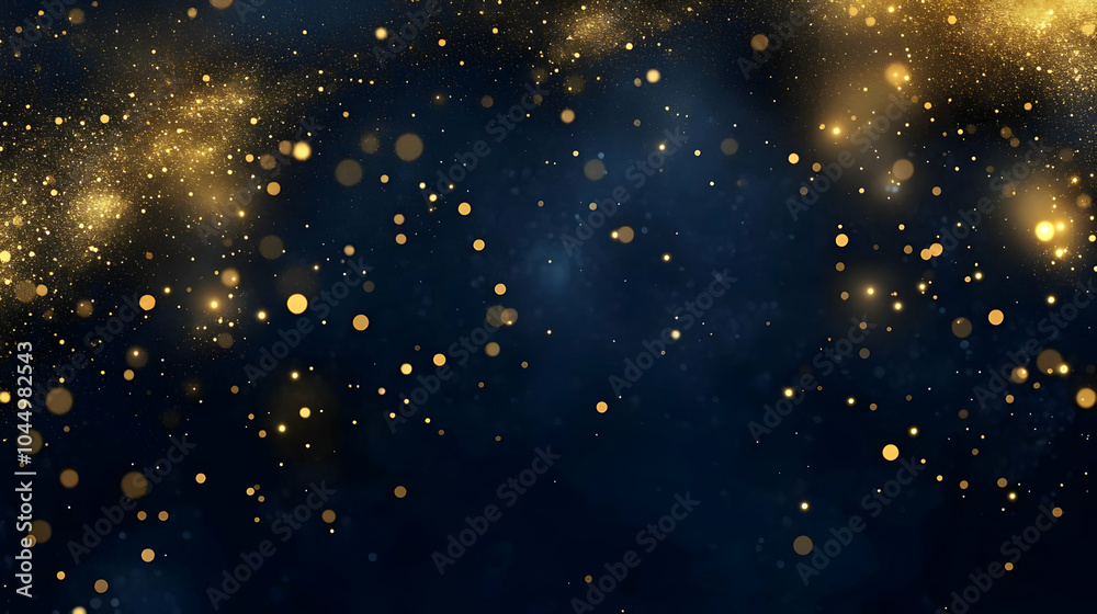 Fototapeta premium Golden Glitter Abstract Background