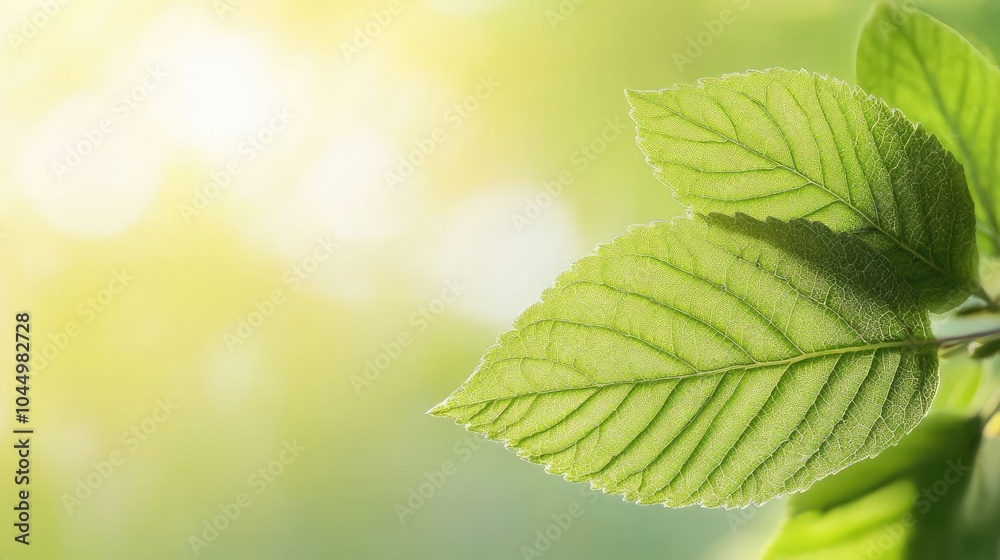 Green leaf in a summer garden, natural background with copy space Green leaf in a summer garden, natural background with copy space