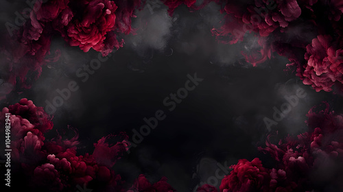 Red Ink Abstract Background