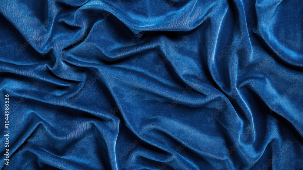 A close-up of soft, textured blue fabric, showcasing its rich color and intricate folds. A close-up of soft, textured blue fabric, showcasing its rich color and intricate folds.