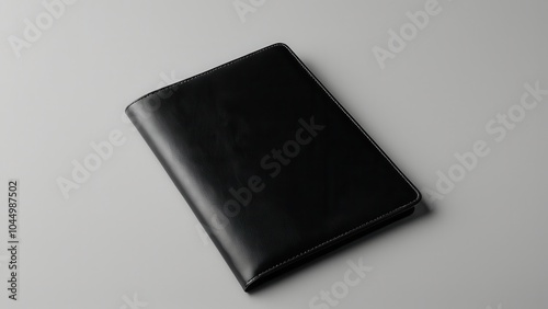 Elegant leather passport cover mockup with a professional layout, ideal for showcasing premium designs, branding, or personalized products for travel or lifestyle brands.