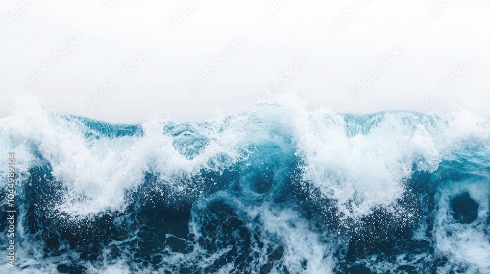 Ocean wave illustration on a white background Ocean wave illustration on a white background