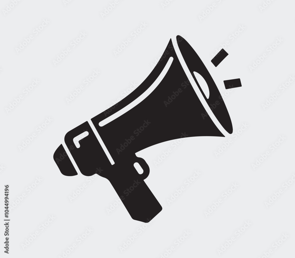megaphone icon isolated on white background megaphone icon isolated on white background