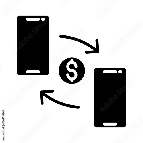 PeertoPeer Payment glyph icon