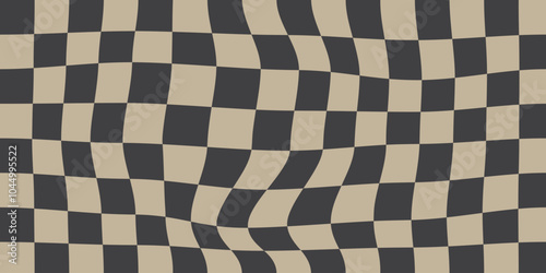 Amazing checker board, Chess board abstract, New checker abstract image, checkerboard backgrounds in red white colors. Groovy hippie chessboard pattern. Retro 60s 70s psychedelic design.Gingham vector