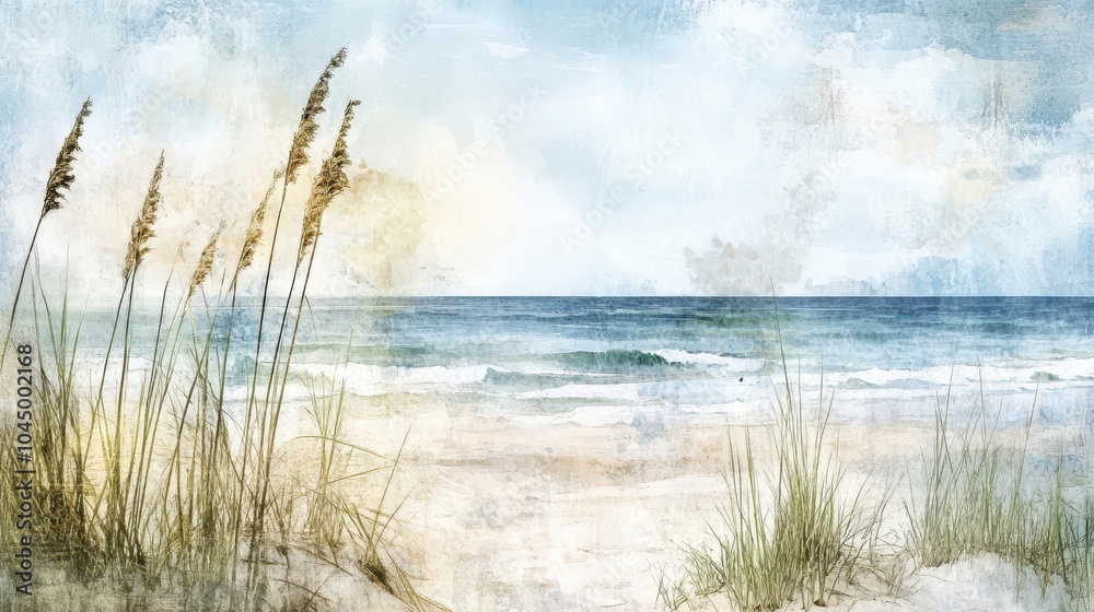 Gentle beach dunes blending into a lightly textured grunge backdrop wallpaper Gentle beach dunes blending into a lightly textured grunge backdrop wallpaper