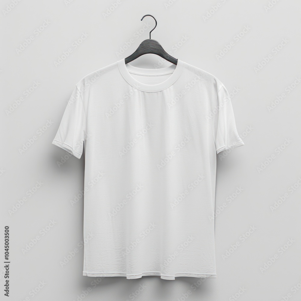 White t-shirt hanger clothing apparel. White t-shirt hanger clothing apparel.