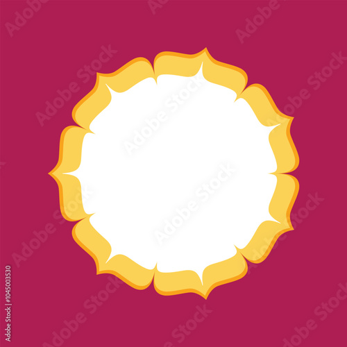 Decorative Circle frame design that you can use in invitations, packaging, posts, banners, and more, you This is also perfect for sale and festive banners.