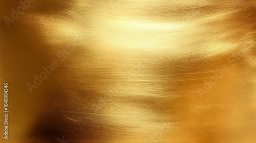 Golden Brushed Metal Texture Background