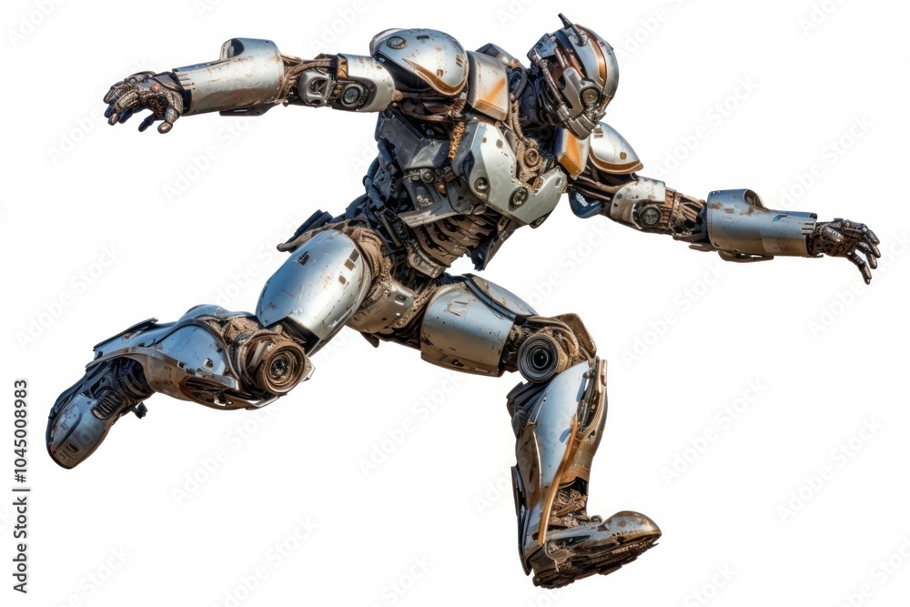 Photo Robot helmet robot. Photo Robot helmet robot.
