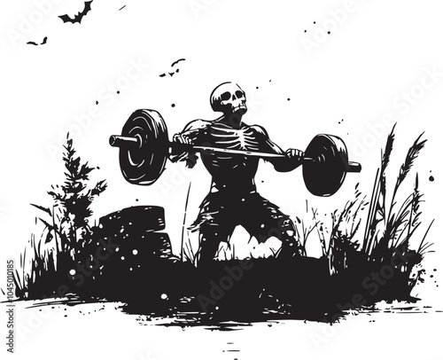 Halloween Deadlift - skeleton exercises