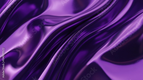 Glossy deep purple surface with sharp reflections, perfect for luxury or beauty products.