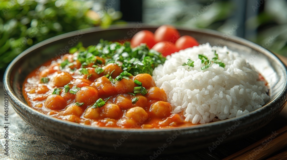 Delicious Japanese Curry with Rice on a Clean Backdrop Ideal for Food Menus and Culinary Blogs Showcasing Asian Cuisine Delicious Japanese Curry with Rice on a Clean Backdrop Ideal for Food Menus and Culinary Blogs Showcasing Asian Cuisine