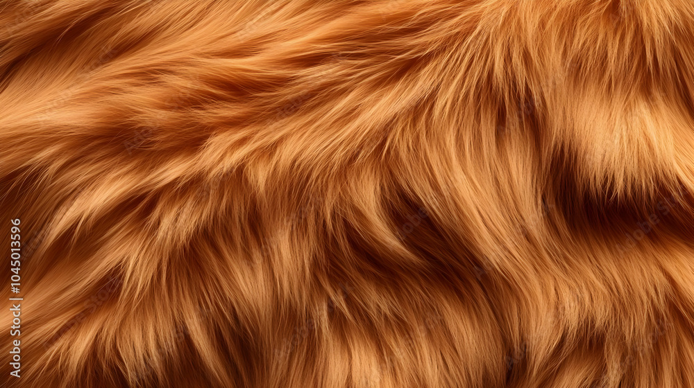 Closeup of Soft, Orange Fur Texture Closeup of Soft, Orange Fur Texture
