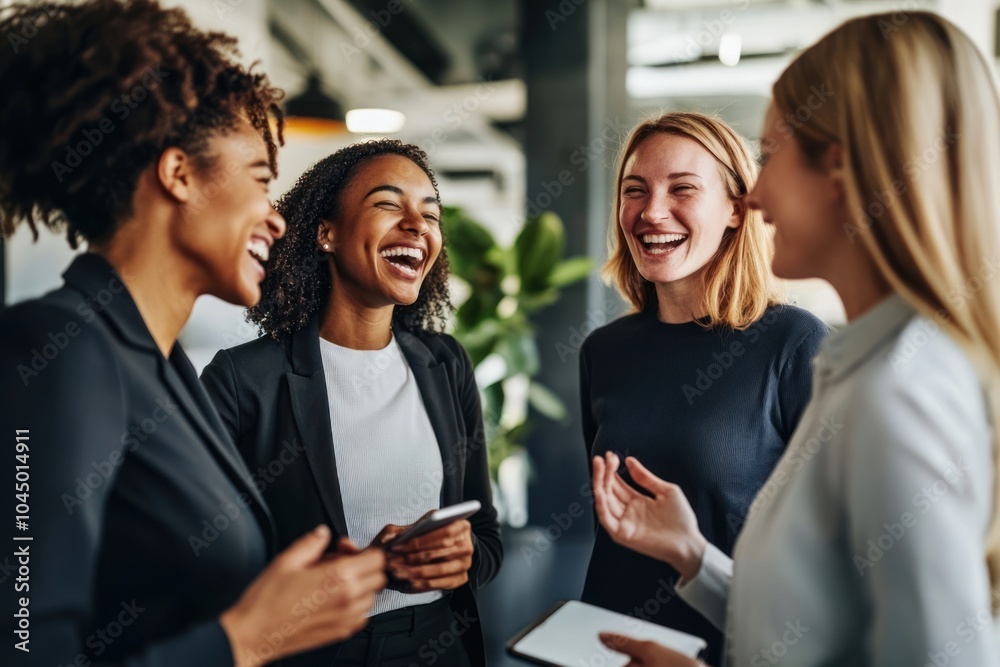 Business people are smiling and chatting laughing diverse person. Business people are smiling and chatting laughing diverse person.