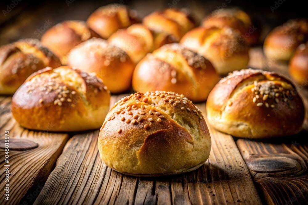 Delicious Bread Rolls with Selective Focus and Space for Text, Perfect for Bakery Promotions, Food Blogs, and Culinary Presentations Delicious Bread Rolls with Selective Focus and Space for Text, Perfect for Bakery Promotions, Food Blogs, and Culinary Presentations