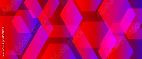 techno abstract background overlap layer on dark space with mixing colors effect decoration. Modern graphic design element hexagons style concept for web banner, flyer, card or brochure cover