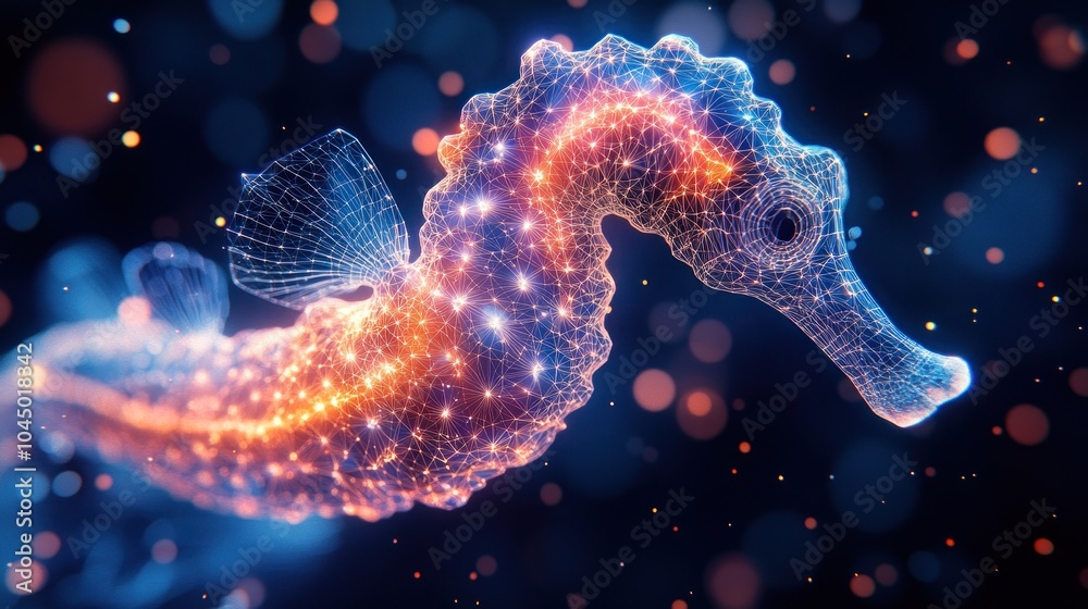 Seahorse in Digital Art Seahorse in Digital Art