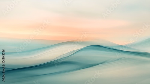 Abstract Landscape with soft flowing shapes. Abstract Background pattern
