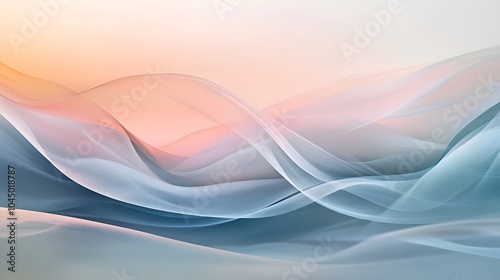 Abstract Landscape with soft flowing shapes. Abstract Background pattern
