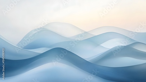 Abstract Landscape with soft flowing shapes. Abstract Background pattern