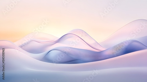 Abstract Landscape with soft flowing shapes. Abstract Background pattern