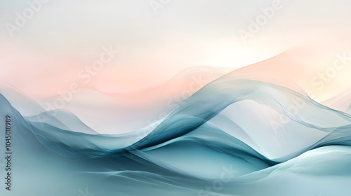 Abstract Landscape with soft flowing shapes. Abstract Background pattern