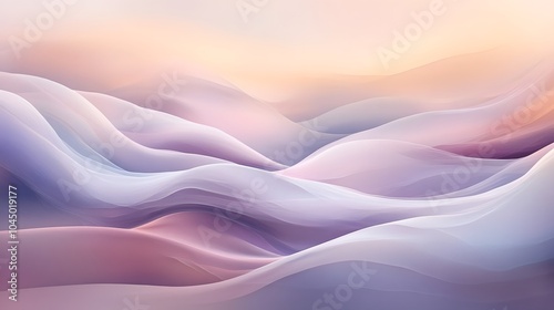 Abstract Landscape with soft flowing shapes. Abstract Background pattern