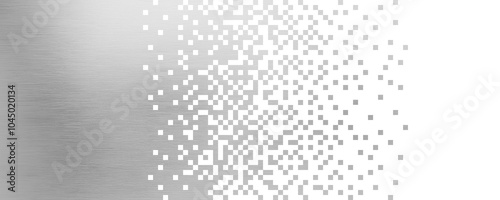 Wallpaper Mural Abstract background with silver metallic pixels scattered, dissolved  Torontodigital.ca