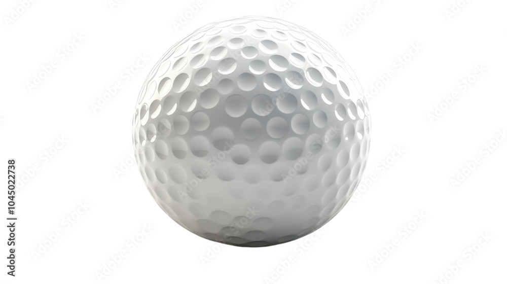 A close-up view of a golf ball resting on a pristine surface, ready for the next swing at dawn A close-up view of a golf ball resting on a pristine surface, ready for the next swing at dawn