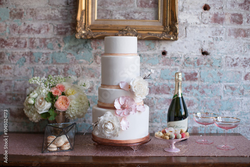 Four Tier Wedding Cake, Tall Cake, Birthday Cake, Bridal Shower Cake, Vintage Wedding Cake Ideas, Bridal Cake, Wedding Decor, Planning Ideas, Retro Inspiration, Party Planner Ideas, Cake Fondant 