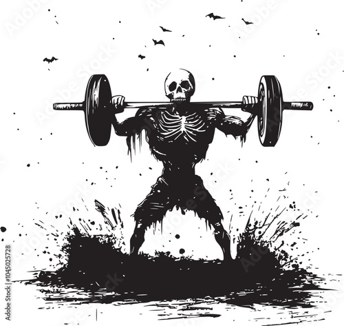 Halloween dead lift - skeleton gym