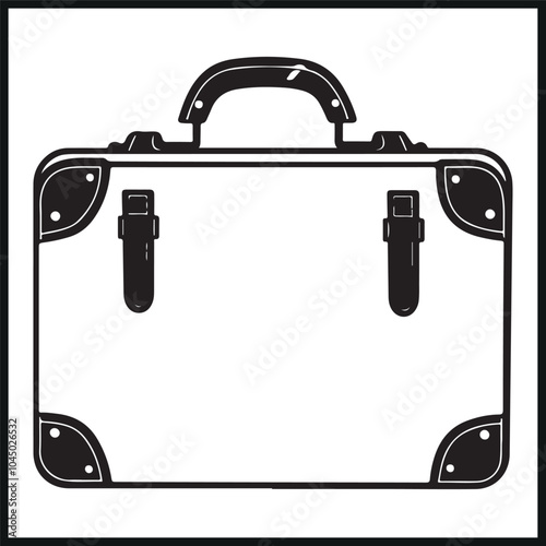 Travel suitcase silhouette luggage