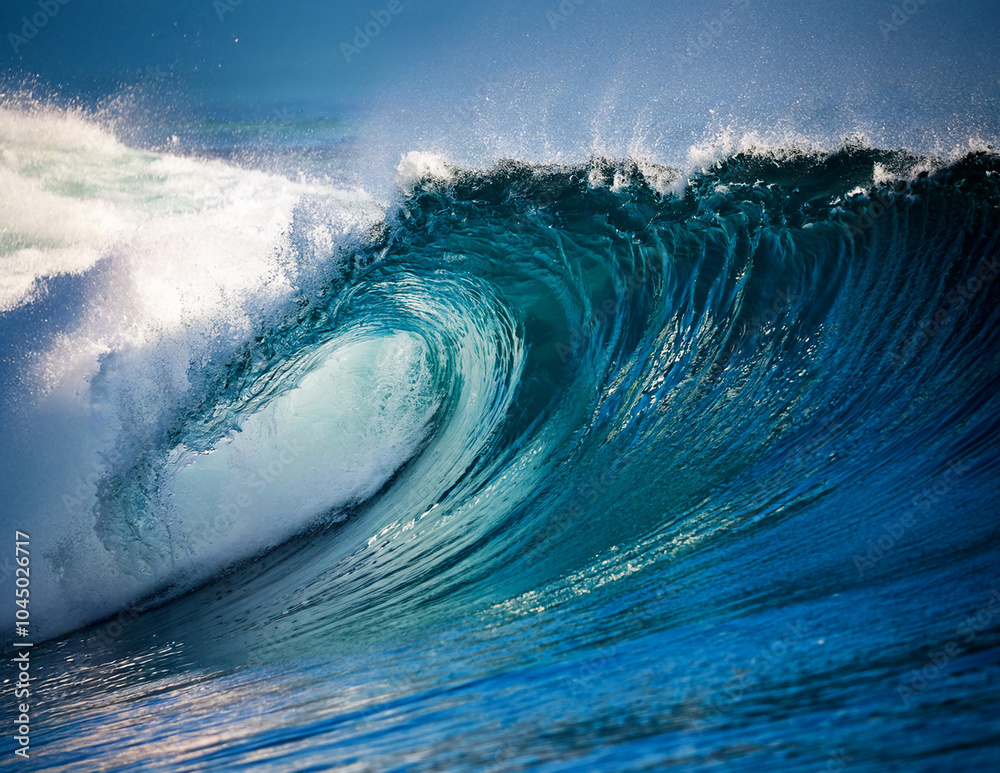 Eine sich brechende Welle
