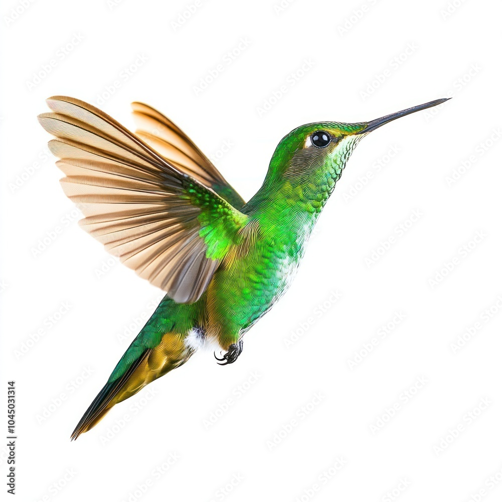 Obraz premium A flying green hummingbird photography wildlife feathers.