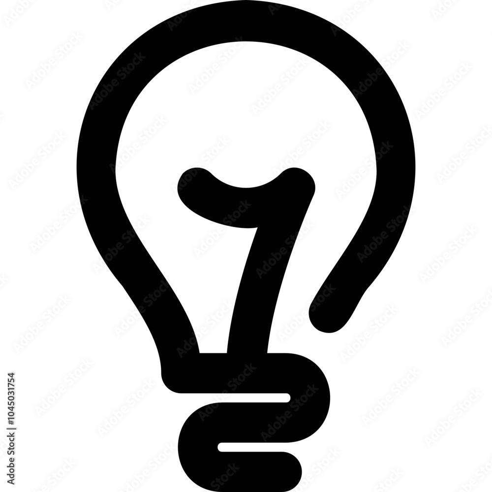 Simple vector icon bulb Simple vector icon bulb